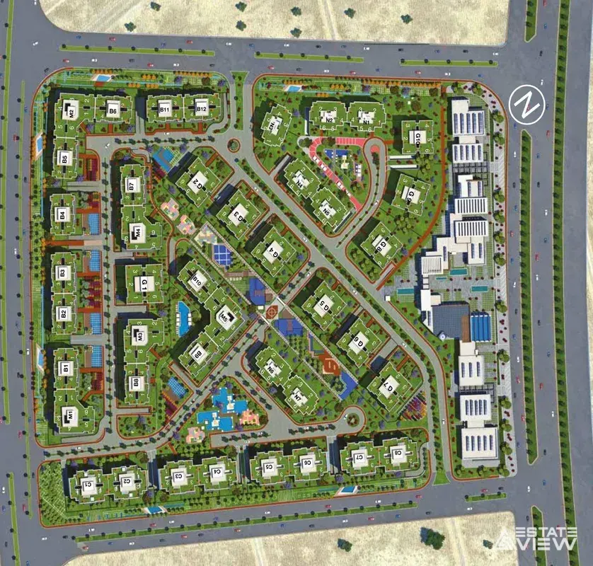 مستر بلان كمبوند بوكا العاصمة الإدارية شركة ماستر بلدنج جروب - pukka new capital by mbg plan layout