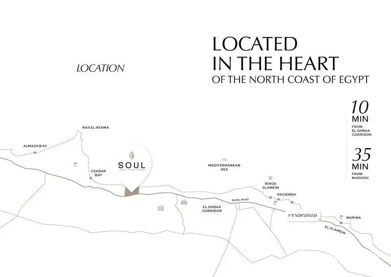 Soul-north-coast Emaar-misr-locationموقع-سول-الساحل-الشمالي-إعمار-مصر